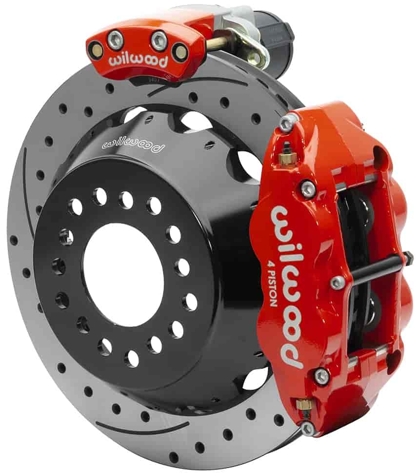 Wilwood 140-15844-DR: Forged Narrow Superlite 4R Big Brake Rear Electronic Parking Brake Kit for Ford 9 Inch