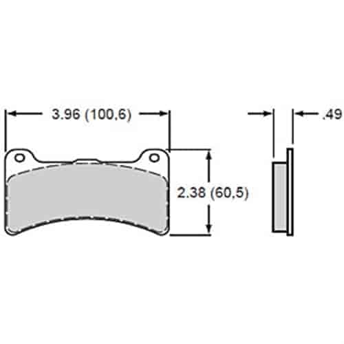 Wilwood 150-11363K: BP-10 Smart Pads Brake Pads Calipers: Wilwood DynaPro for 11.00" Rotor