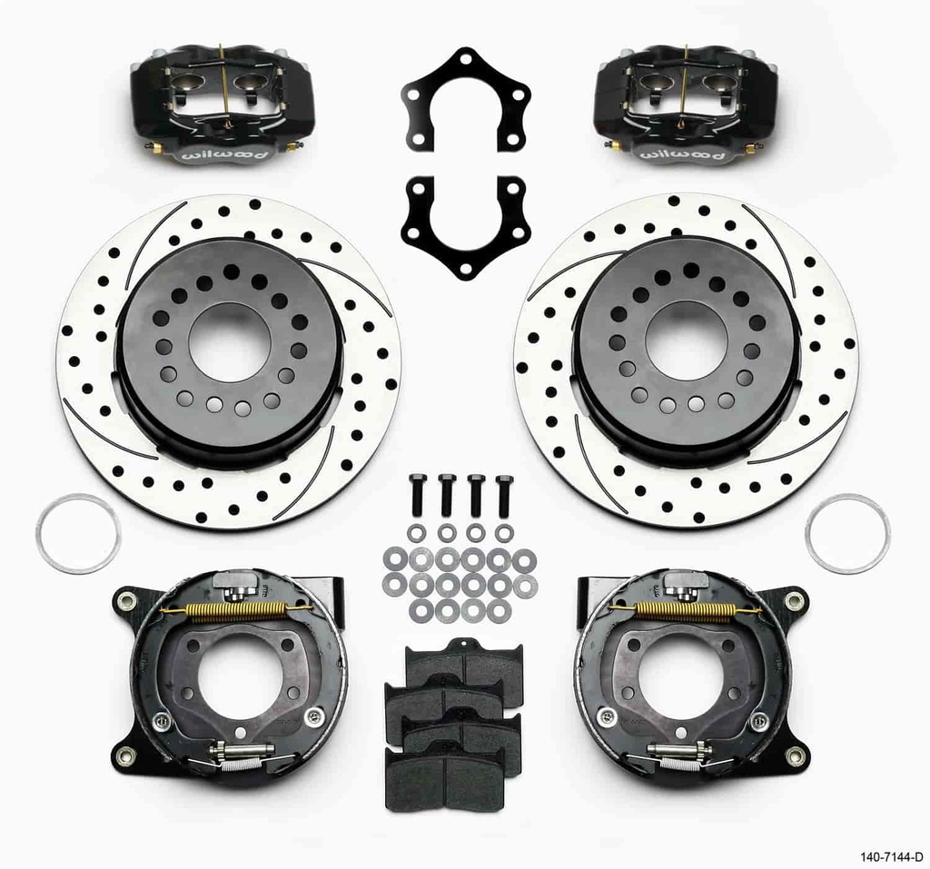 Wilwood 140-7144-D: Forged Dynalite Rear Parking Brake Kit 8-3/4" and 9-3/4" Mopar/Dana 60