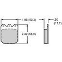Wilwood 150-9764K: BP-10 Smart Pads Brake Pads Calipers: Wilwood DLS, Aerospace, M-W, Outlaw, Sierra/JFZ, Strange, US Brake