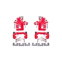 Power Stop S3298: Performance Rear Brake Calipers Powder Coated Red Pair