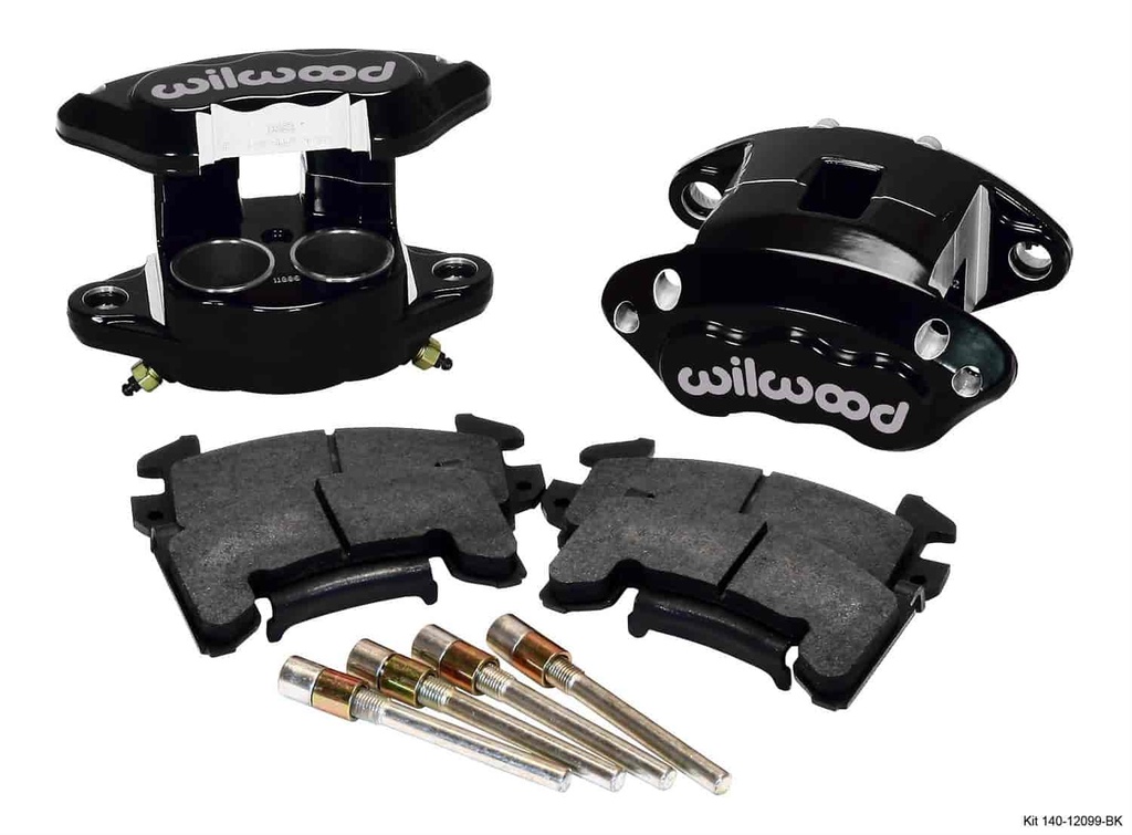 Wilwood 140-12099-BK: D154 Dual Piston Front Caliper Kit Bore Size: 1.62"
