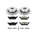 Power Stop KOE6271: 1-Click Daily Driver Brake Kits Rear OE Replacement Rotors Z16 Ceramic Scorched Brake Pads