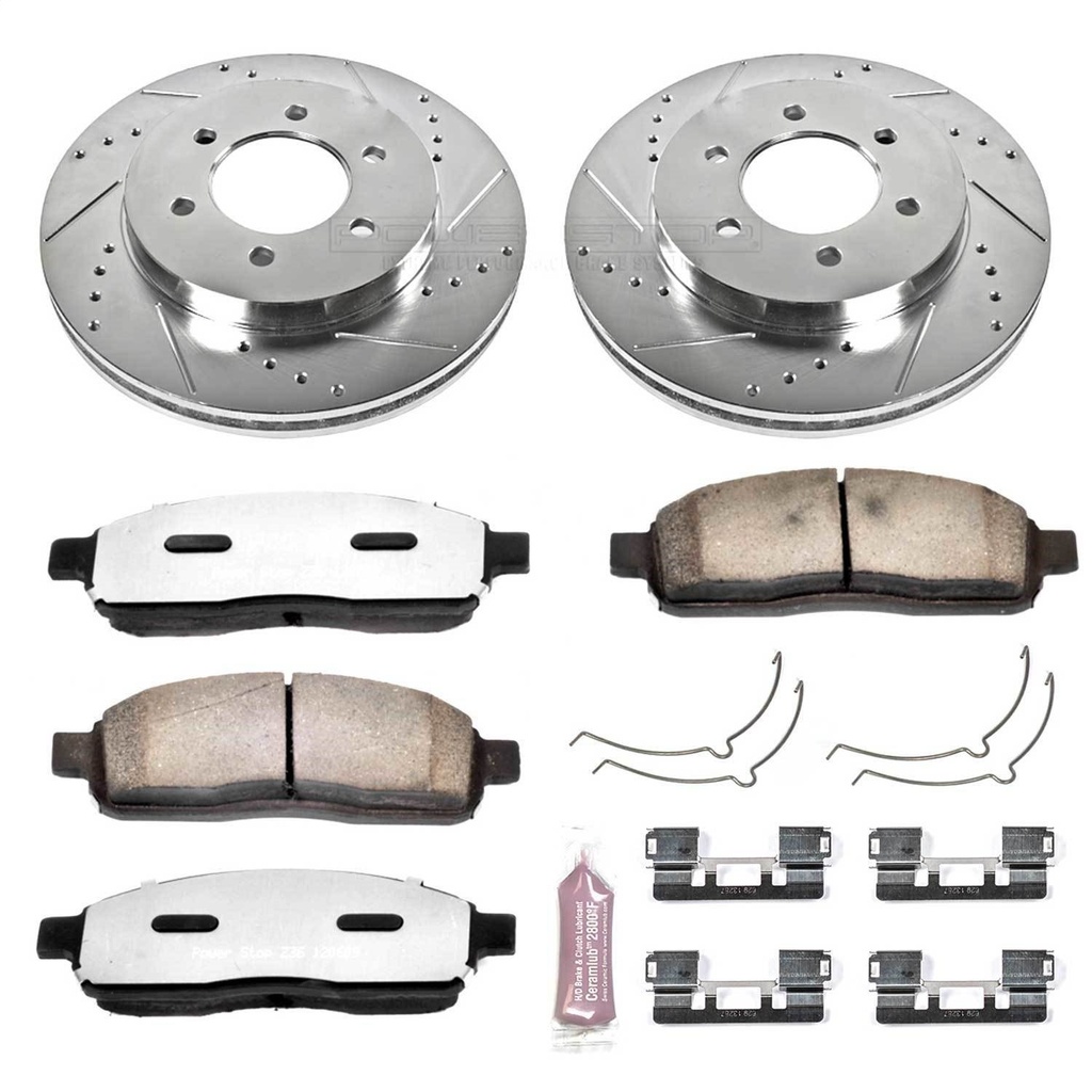 Power Stop K1943-36: Z36 Front Brake Pads & Rotor Kit for Truck and Tow
