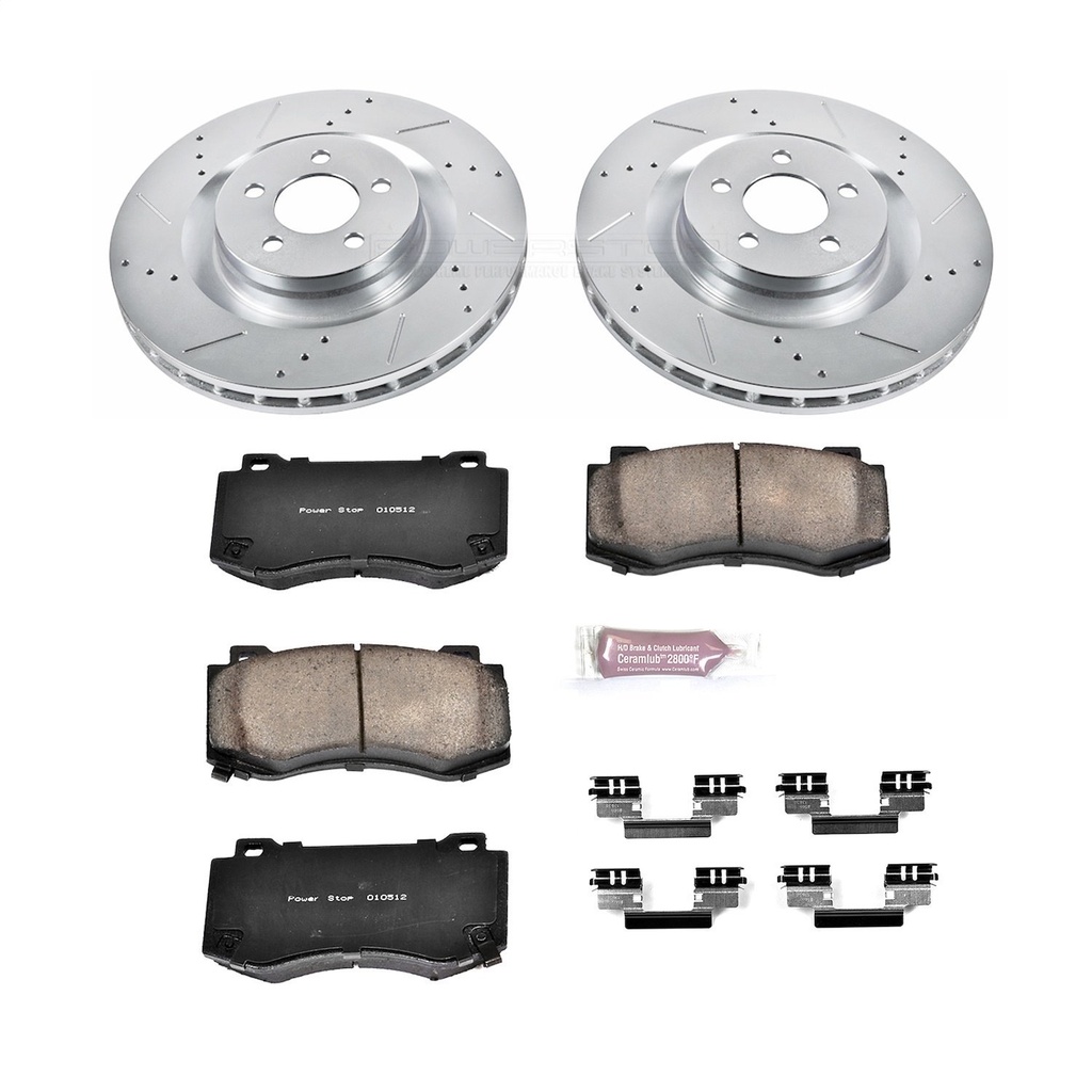 Power Stop K4695: Z23 Evolution Brake Kit for Dodge Challenger, Charger, Chrysler 300