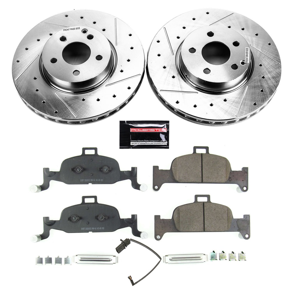 Power Stop K7648: Z23 Evolution Sport Front Brake Upgrade Kit Fits Select Audi A4, A5, A6 Models
