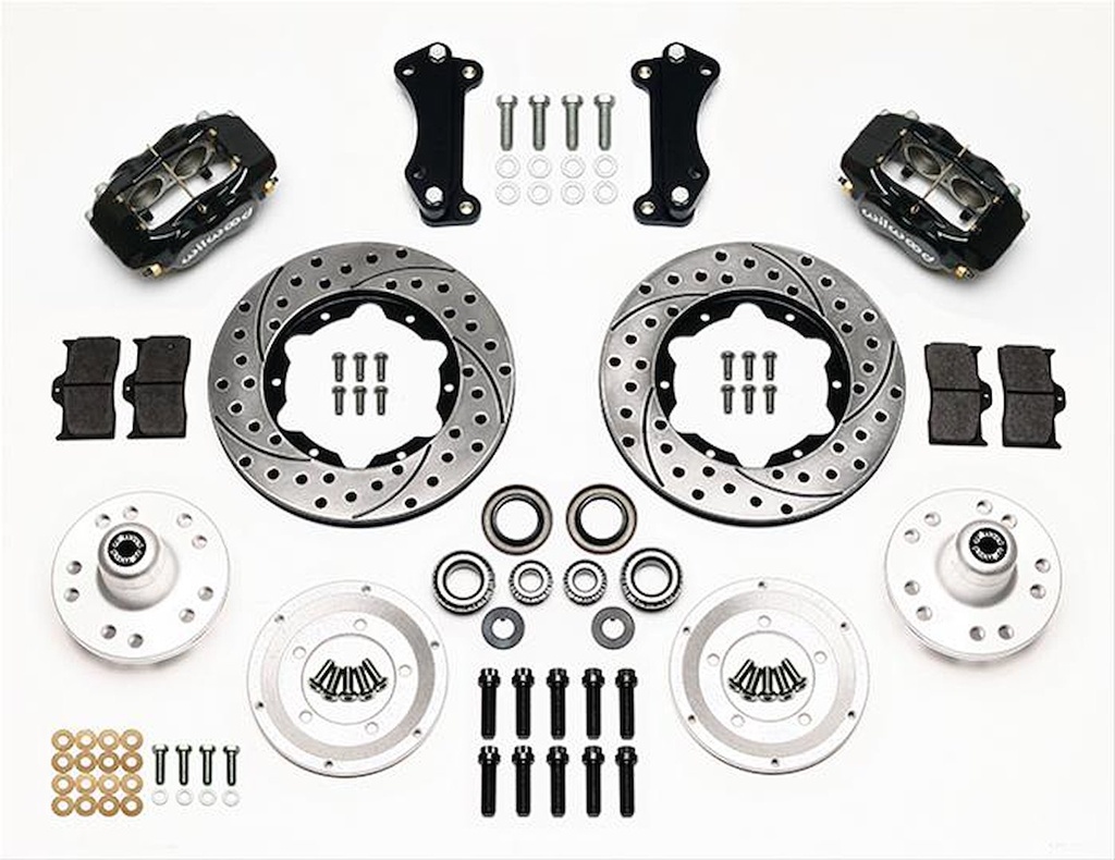 Wilwood 140-12305-D: Forged Dynalite Pro Series Front Hub Kit Heidts 2" Drop Spindle