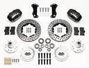 Wilwood 140-12305-D: Forged Dynalite Pro Series Front Hub Kit Heidts 2" Drop Spindle