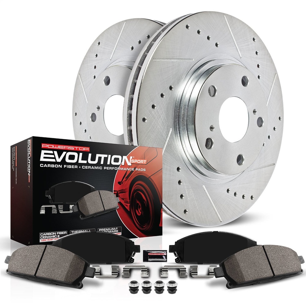 Power Stop K2018: Z23 Rear Brake Pads & Rotor Kit