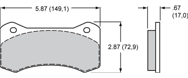 Wilwood 150-20-6617K: 150-20-6617K Smart Pad BP-20 Brake Pads