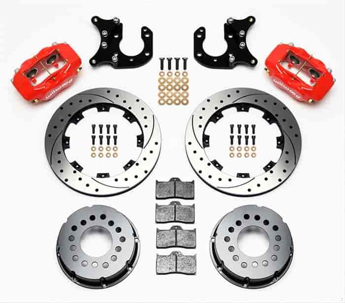 Wilwood 140-2115-DR: Forged Dynalite Pro Series Brake Kit Rear End: Big Ford Flange
