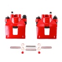 Power Stop S4604: Performance Rear Brake Calipers Powder Coated Red Pair