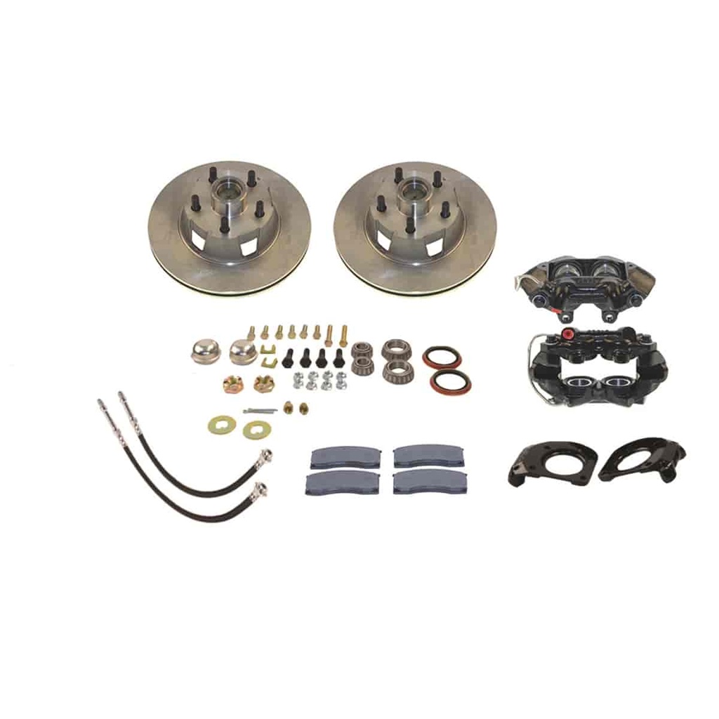 SSBC-USA W120: Front 4-Piston Drum to Disc Brake Conversion Kit At The Wheels Only