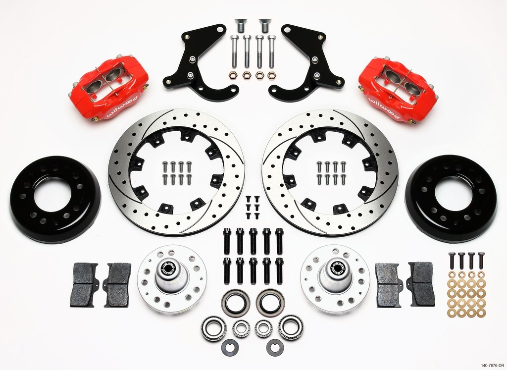 Wilwood 140-7676-DR: Forged Dynalite Front Brake Kit 1955-1957 GM