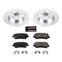 Power Stop K6813: High Performance Brake Upgrade Kit Cross-Drilled and Slotted Rotors Z23 Evolution Sport High Carbon