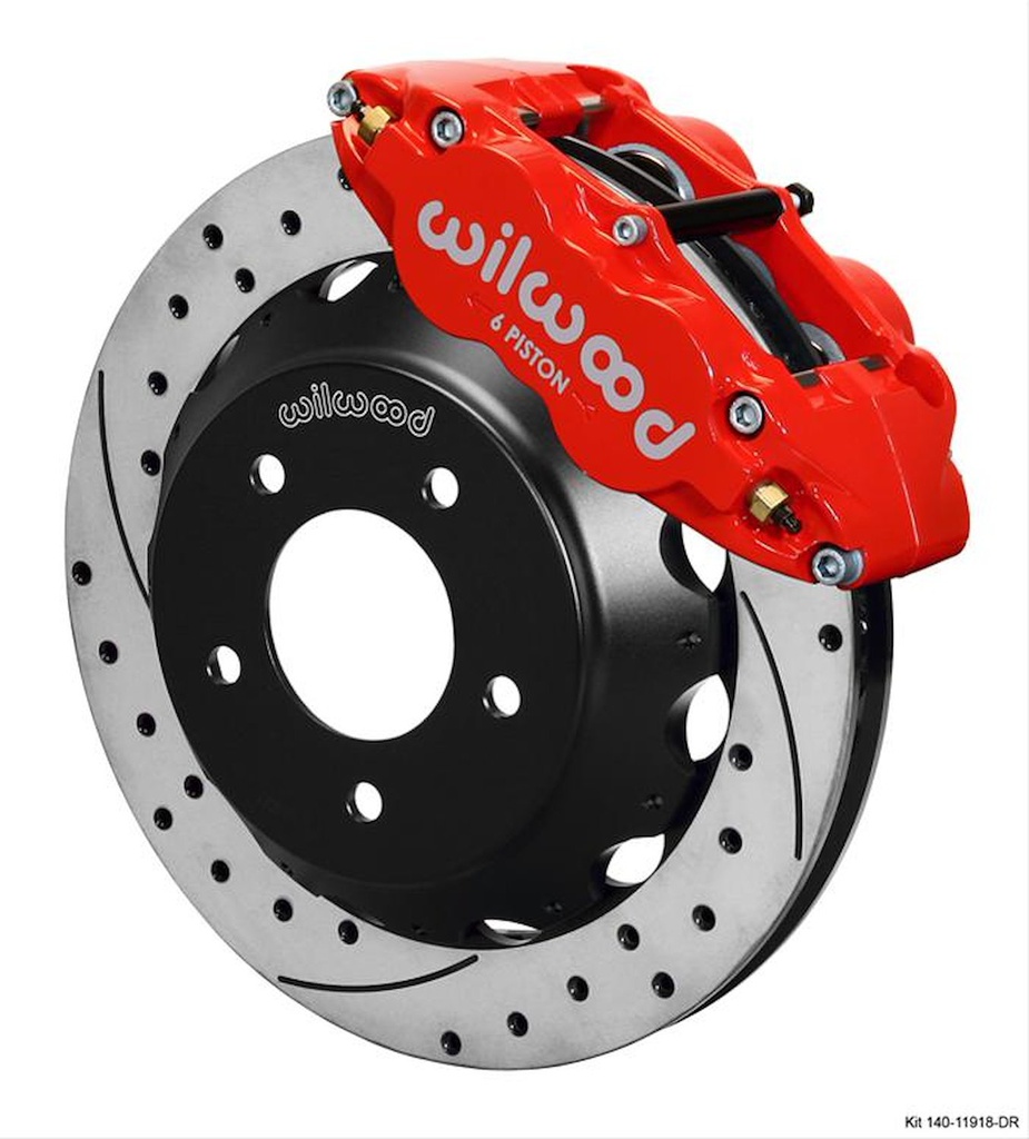 Wilwood 140-11918-DR: Forged Narrow Superlite 6R Big Brake Kit 1985-1987 Chevrolet Corvette