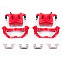 Power Stop S2870B: Performance Front Brake Calipers Powder Coated Red Pair