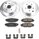Power Stop K6977: Z23 Rear Brake Pads and Rotors Kit for Late Model Subaru WRX