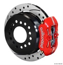 Wilwood 140-11393-DR: Dynapro Low-Profile Rear Parking Brake Kit Rear End Axle: Small Ford Flange