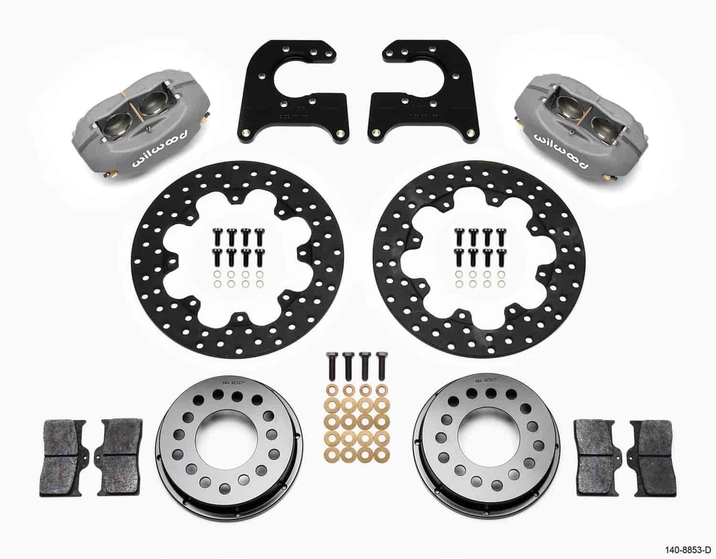 Wilwood 140-8853-D: Forged Dynalite Rear Drag Brake Kit Rear End: Mopar 8-3/4" & 9-3/4" / Dana 60