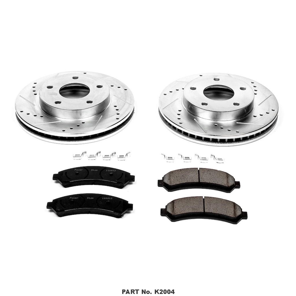 Power Stop K2004: Z23 Evolution Brake Kit for Chevrolet, GMC, Isuzu