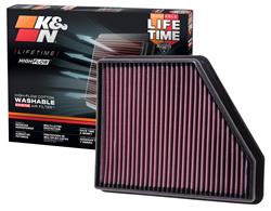 K&N 33-2434: 33-2434 High Performance O.E. Style Replacement Filter 2010-2015 Chevy Camaro
