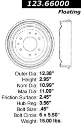 Centric C-Tek Standard Brake Drums
