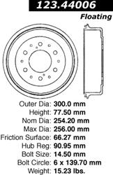 Centric C-Tek Standard Brake Drums