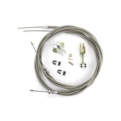 Lokar EC-81FHT: EC-81FHT Floor Mount Emergency Brake Cable Kit Ford Explorer & Wilwood Disc w/Int. Drum E-Brake