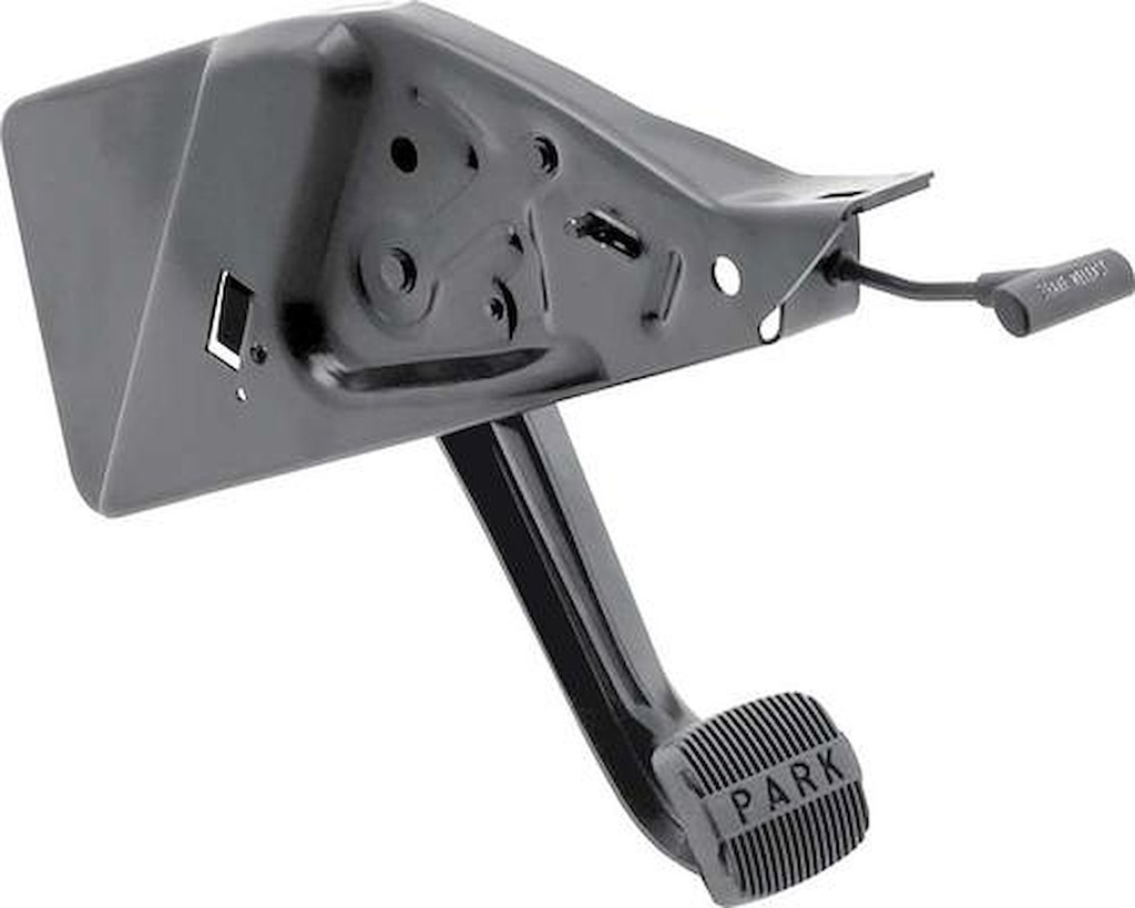 OER 14017: 14017 1965 Impala. Bel Air, Biscayne, Park Brake Assembly, w/ Pedal Pad & Handle