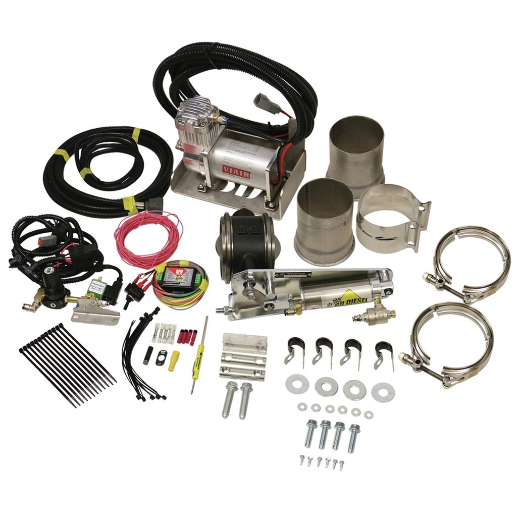 BD Diesel 1028140: 1028140 Exhaust Brake - Universal 4.0-Inch c/w Air Compressor