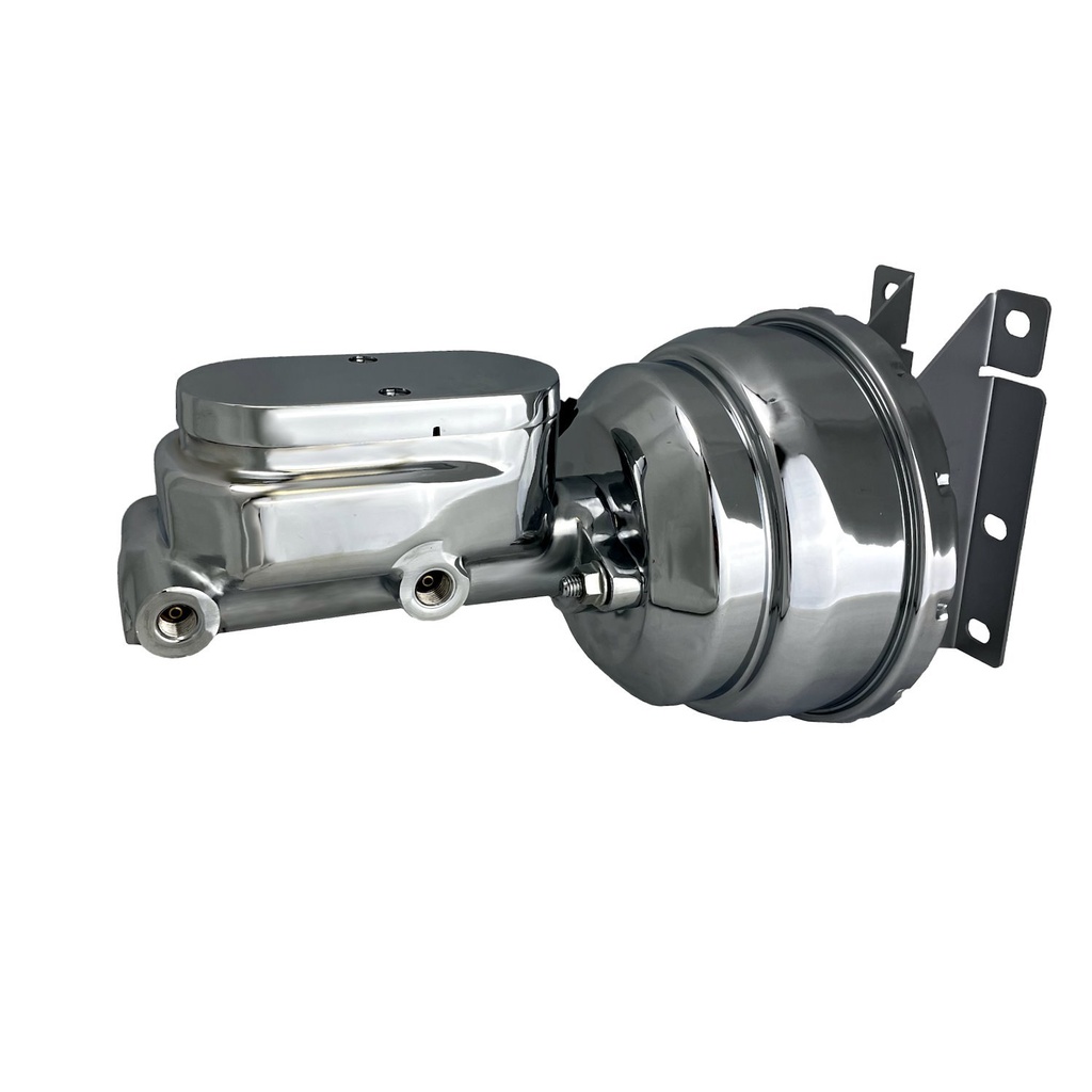 Leed Brakes PBKT6012: PBKT6012 Vacuum Brake Booster, Power Booster Kit 8 in. Dual Booster 1-1/8 in. Bore Master (Chrome)