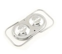 Mr Gasket 5273: Master Cylinder Cover Corvette, 3" x 5-3/4" Steel