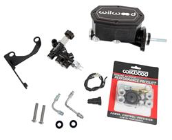 Wilwood 261-15664-BK: 261-15664-BK Aluminum Tandem Compact Master Cylinder Kits for 1964-1973 MUSTANG