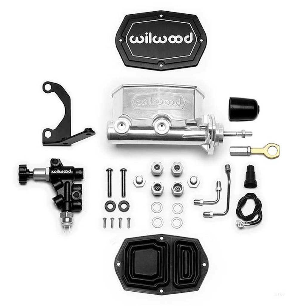 Wilwood 261-15544-P: 261-15544-P Aluminum Tandem Compact Master Cylinder Kits for 1964-1972 MUSTANG