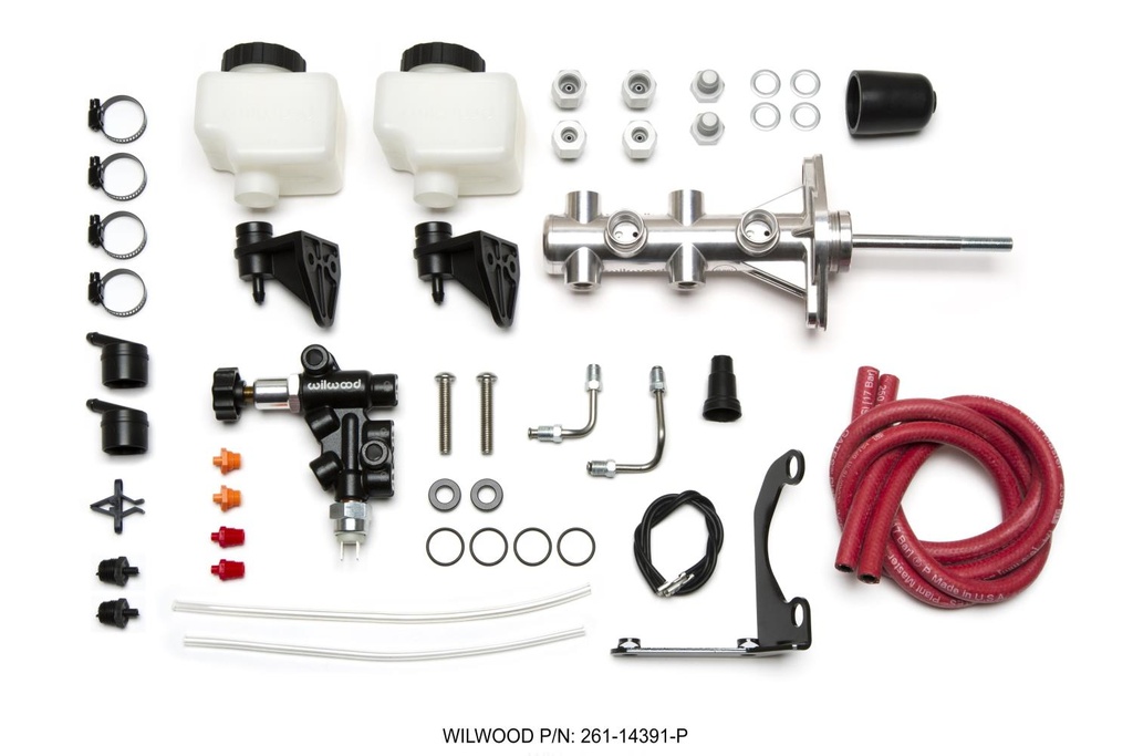 Wilwood 261-14391-P: Remote Tandem Master Cylinder Kit