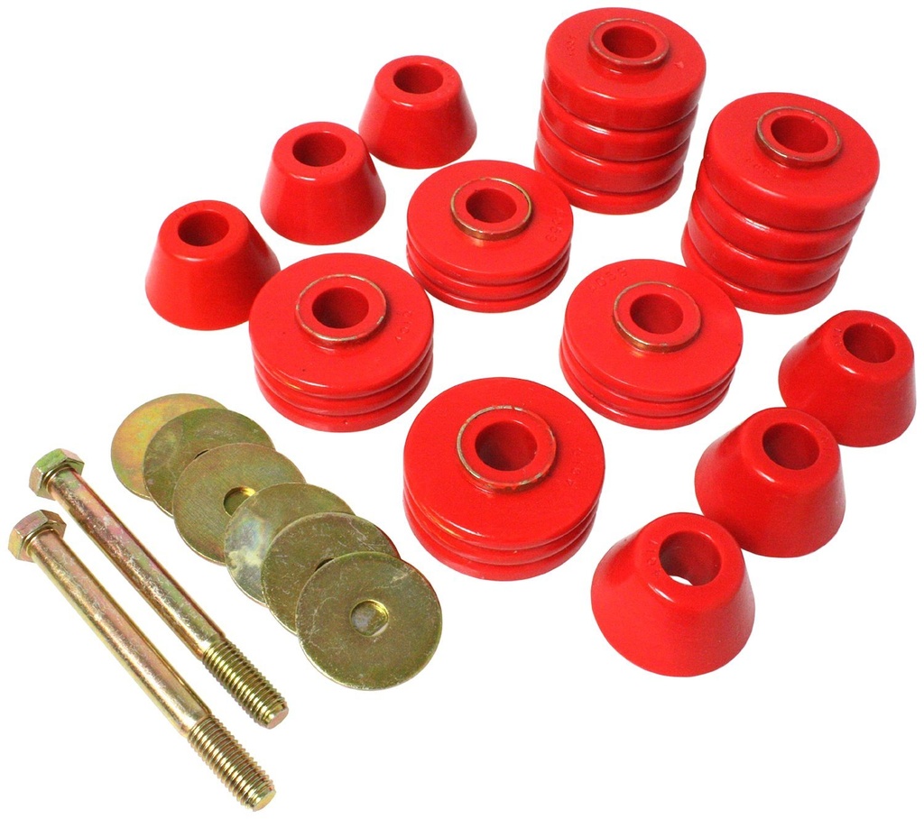 Energy Suspension 3-4103R: Body Mount Bushing Set 1973-1980 GM C/K Series Pickup