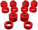 Energy Suspension 3-4123R: Body Mount Bushing Set 1988-2000 GM C/K Series Pickup