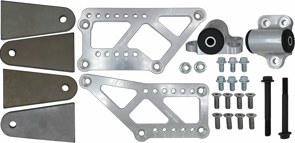 ICT Billet 551028-GZ01: Universal Motor Mount Kit for Ford 7.3L Godzilla Swap [Billet]