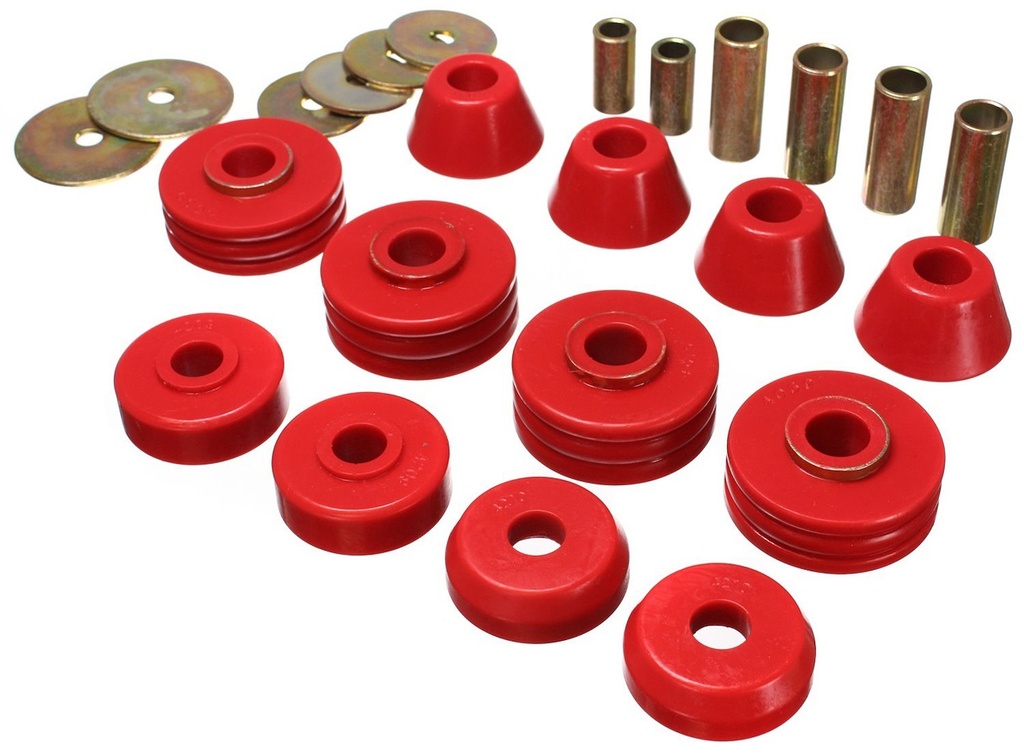 Energy Suspension 3-4108R: Body Mount Bushing Set 1967-1972 GM C/K Series 15 & 1500 Pickup
