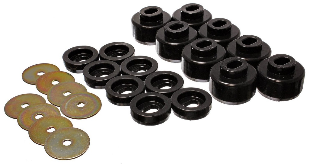 Energy Suspension 3-4150G: Body Mount Bushing Set 1999-2006 Chevy Silverado, Avalanche & GMC Sierra