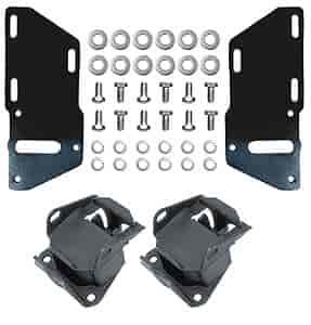Trans Dapt 4671: Engine Swap Motor Mount Kit Small Block Chevy V8 into S10 4.3L 2WD with TH350