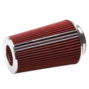 Edelbrock 43691: Universal Red Tall Conical Air Filter with 10.50" Overall Length for 3",3.5", and 4" Air Intake Systems