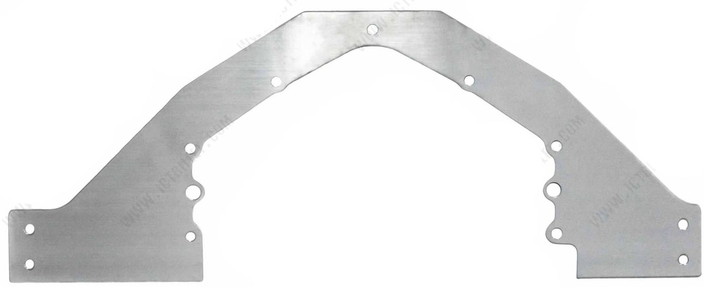 ICT Billet 551817-FXBDY: Mid Motor Plate for 1979-2004 Ford Mustang Fox Body, SN95, New Edge w/GM LS Engine