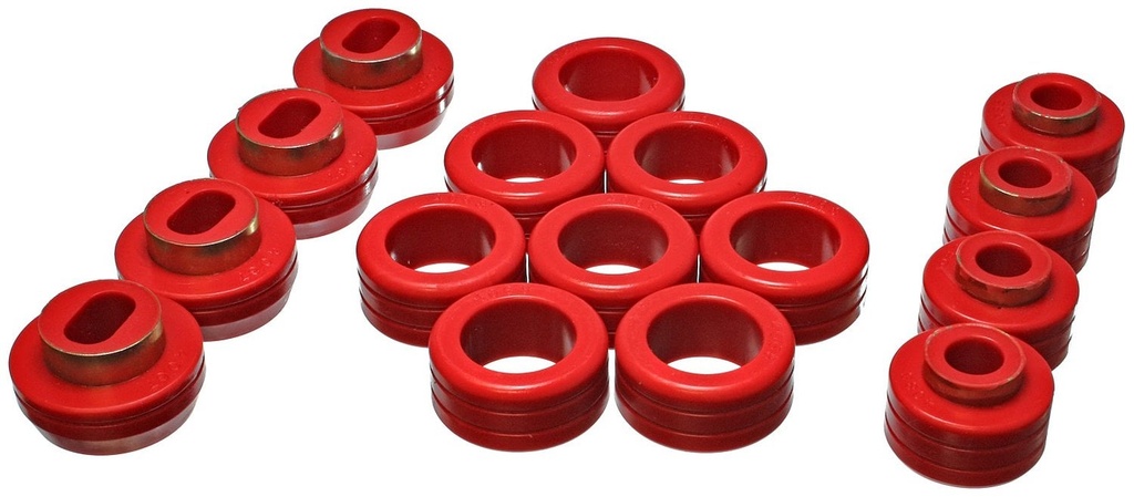 Energy Suspension 3-4131R: Body Mount Bushing Set 1982-2003 Chevy S10, GMC S15 & Sonoma