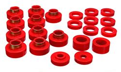Energy Suspension 2-4102R: Body Cab Mount Bushing Set 1980-1986 Jeep CJ5 & CJ7