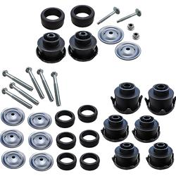 OER T71219: T71219 1988-98 Chevy/GMC C/K GMT400 Series Pickup; Body Mount Set; Extended Cab; 8 Bushings; 34 Total Pieces
