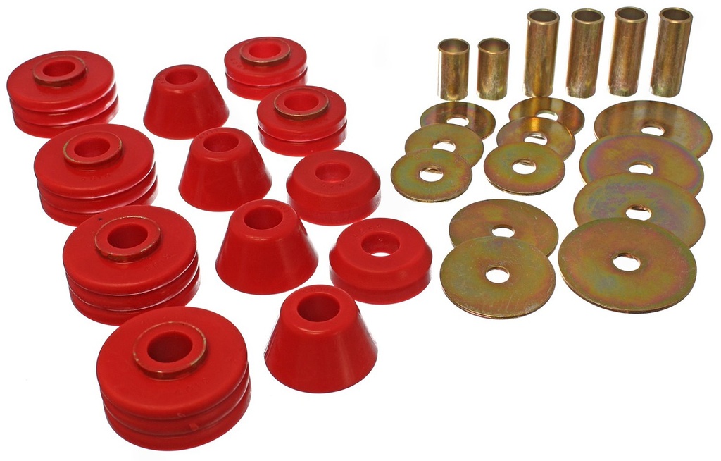Energy Suspension 3-4109R: Body Cab Mount Bushing Set 1973-1980 GM C/K Series 15 & 1500 Pickup