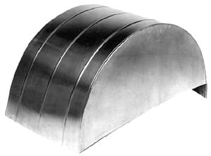 Competition Engineering 3010: Steel Rear Wheel Tubs 40" L x 23-1/4" W x 20" H