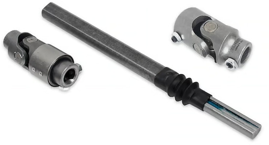 Detroit Speed 092543DS: 092543DS Steering Shaft Kit with Vibration Reducer for 1967-1972 GM C10, GMC C15 Trucks for Stock Column to DSE Gear